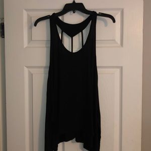 Black tank with back detail